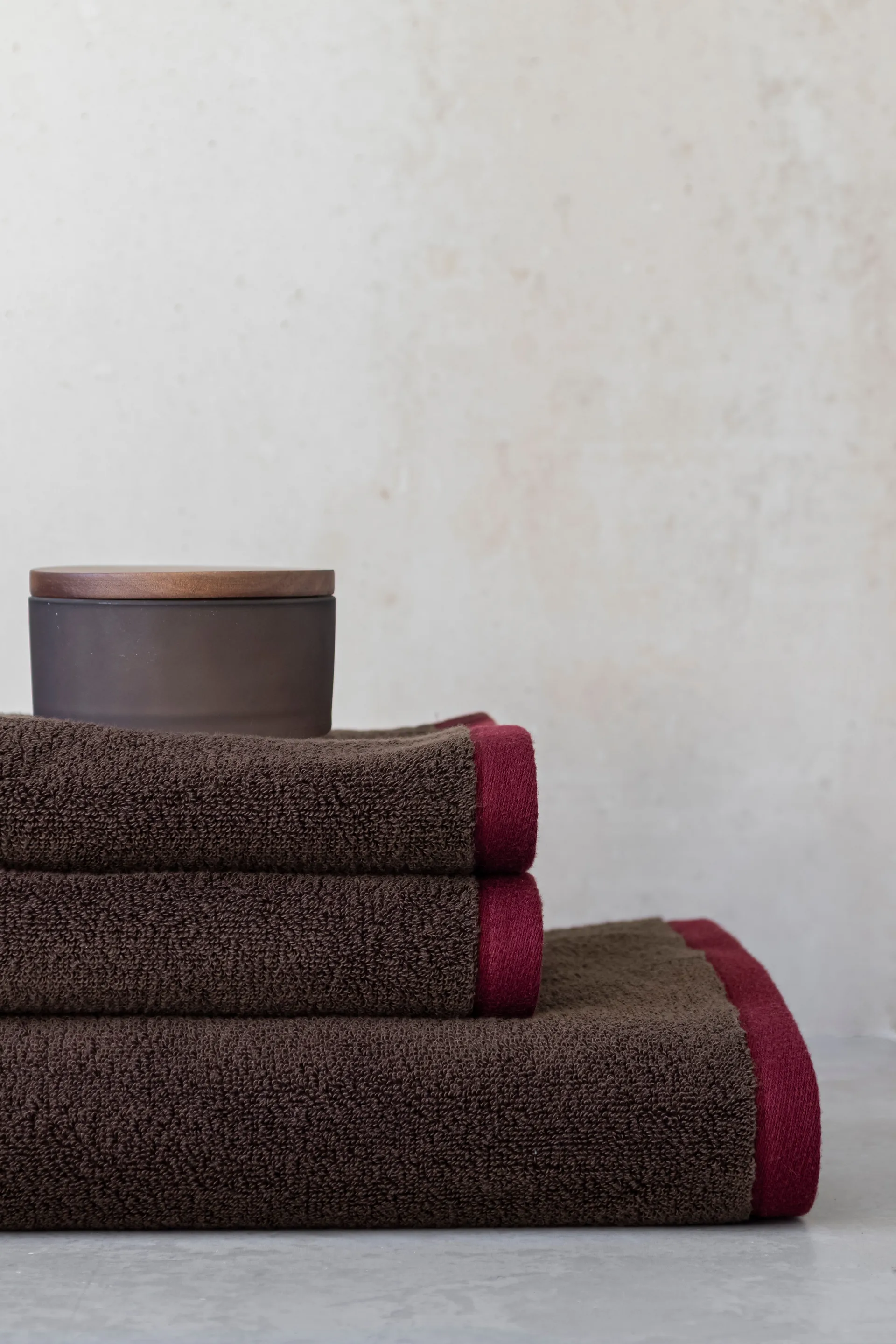 Soft bath towel 70x133 cm, Brown-sand Mette Ditmer