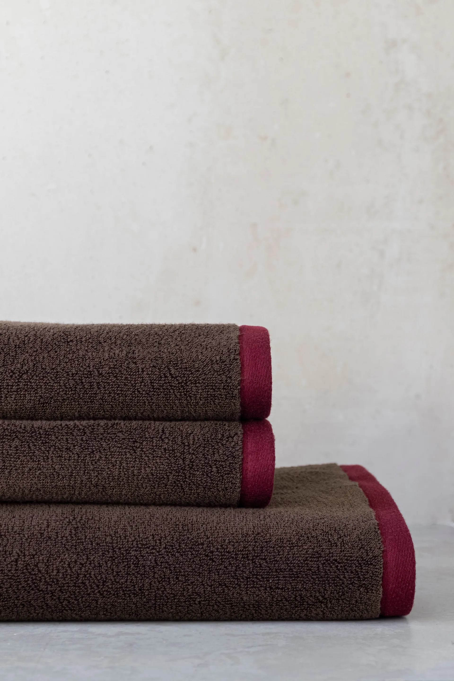 Soft bath towel 70x133 cm, Brown-sand Mette Ditmer