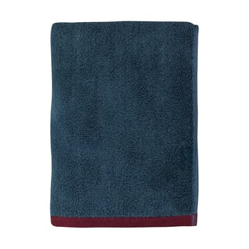 Soft bath towel 70x133 cm - Midnight blue-light grey - Mette Ditmer