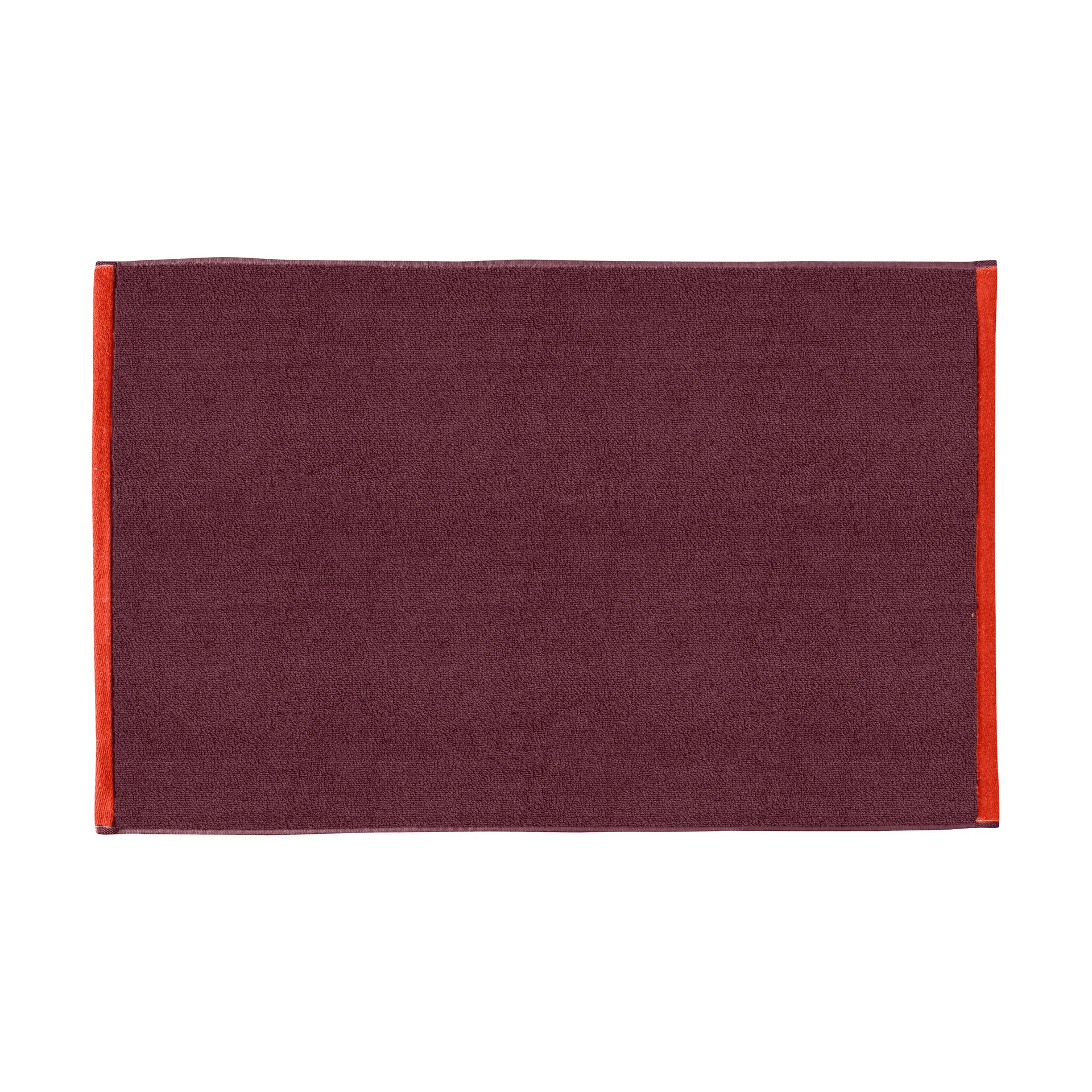 Soft bathroom rug 50x80 cm, Red-Grey (red-grey) Mette Ditmer