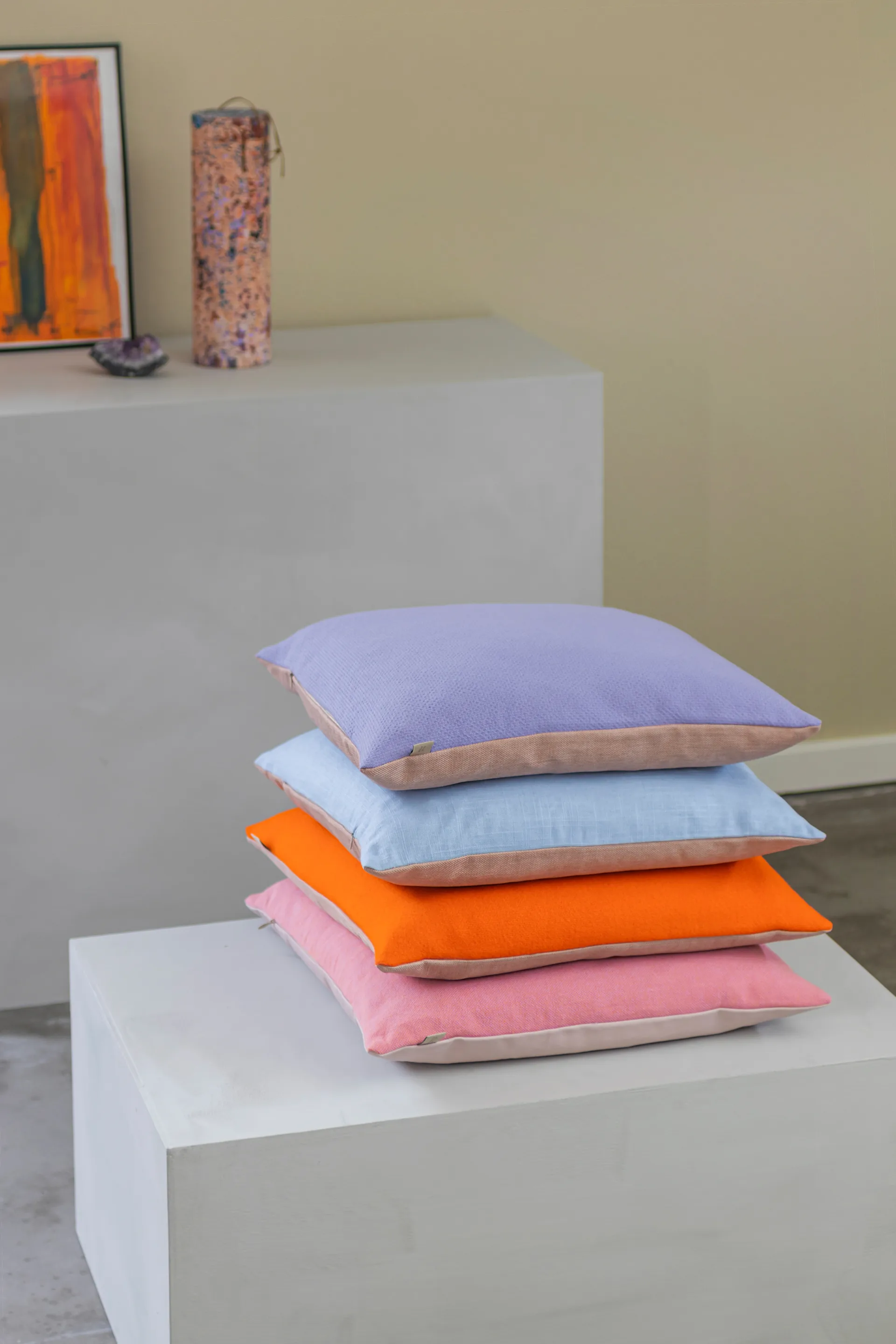 Spectrum cushion 50x50 cm, Orange-peach Mette Ditmer