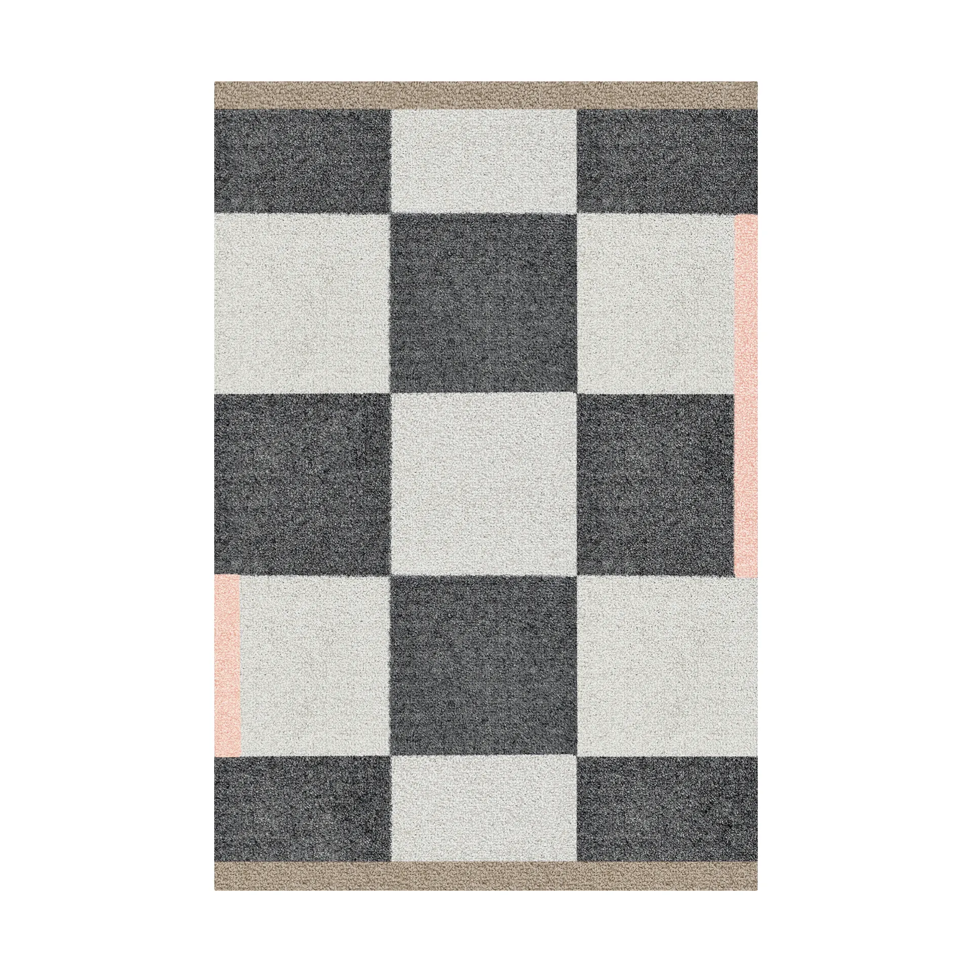 Square all-round door mat, Dark grey, 55x80 cm Mette Ditmer