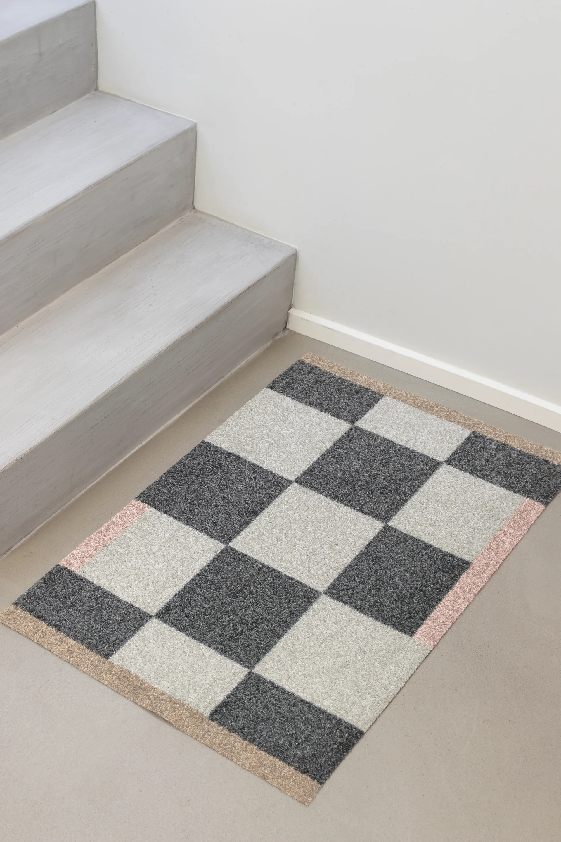 Square all-round door mat, Dark grey, 55x80 cm Mette Ditmer