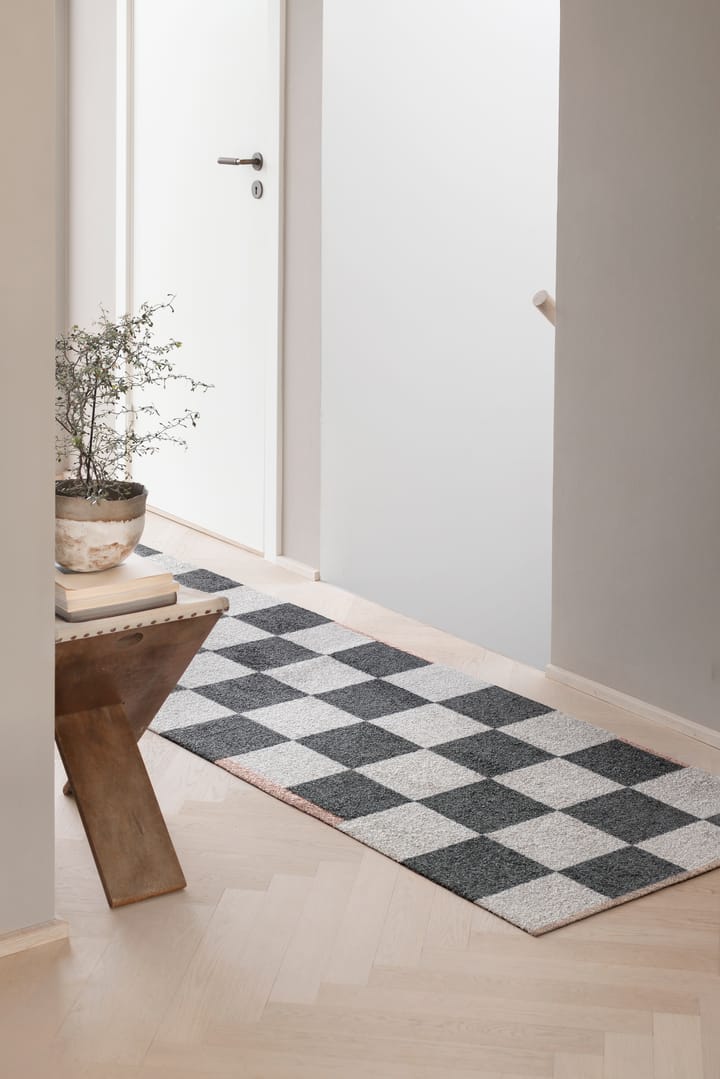 Square all-round hallway runner - Dark grey, 77x240 cm - Mette Ditmer