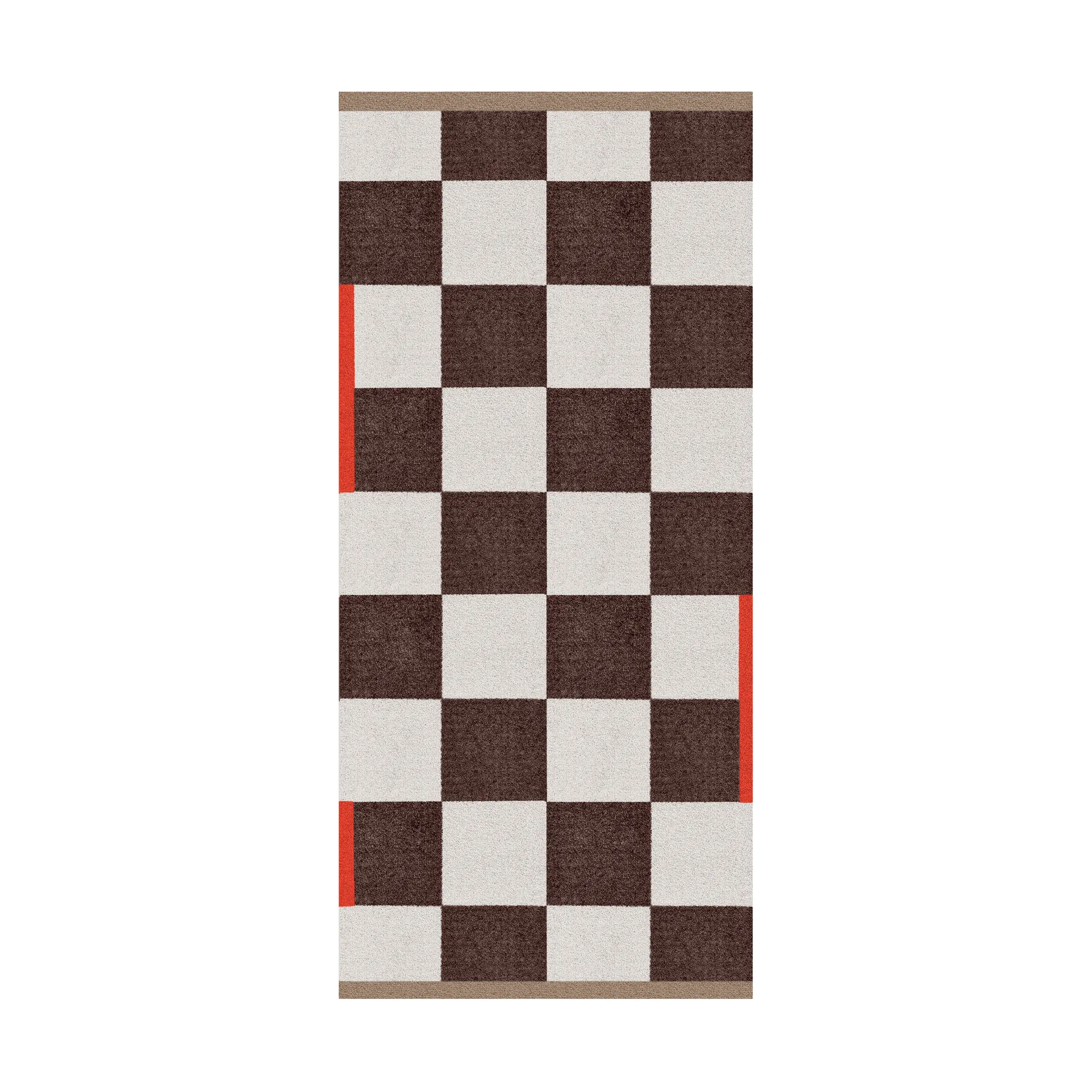 Square all-round rug large, Brown Mette Ditmer