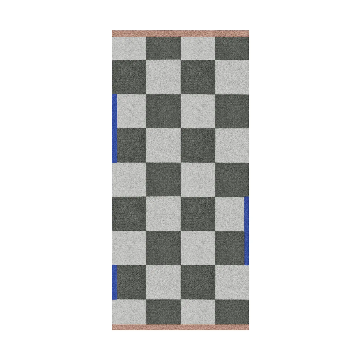 Mette Ditmer Square all-round rug large Dark olive | Scandinavian Design | Fringe & Deep pile rugs | Green