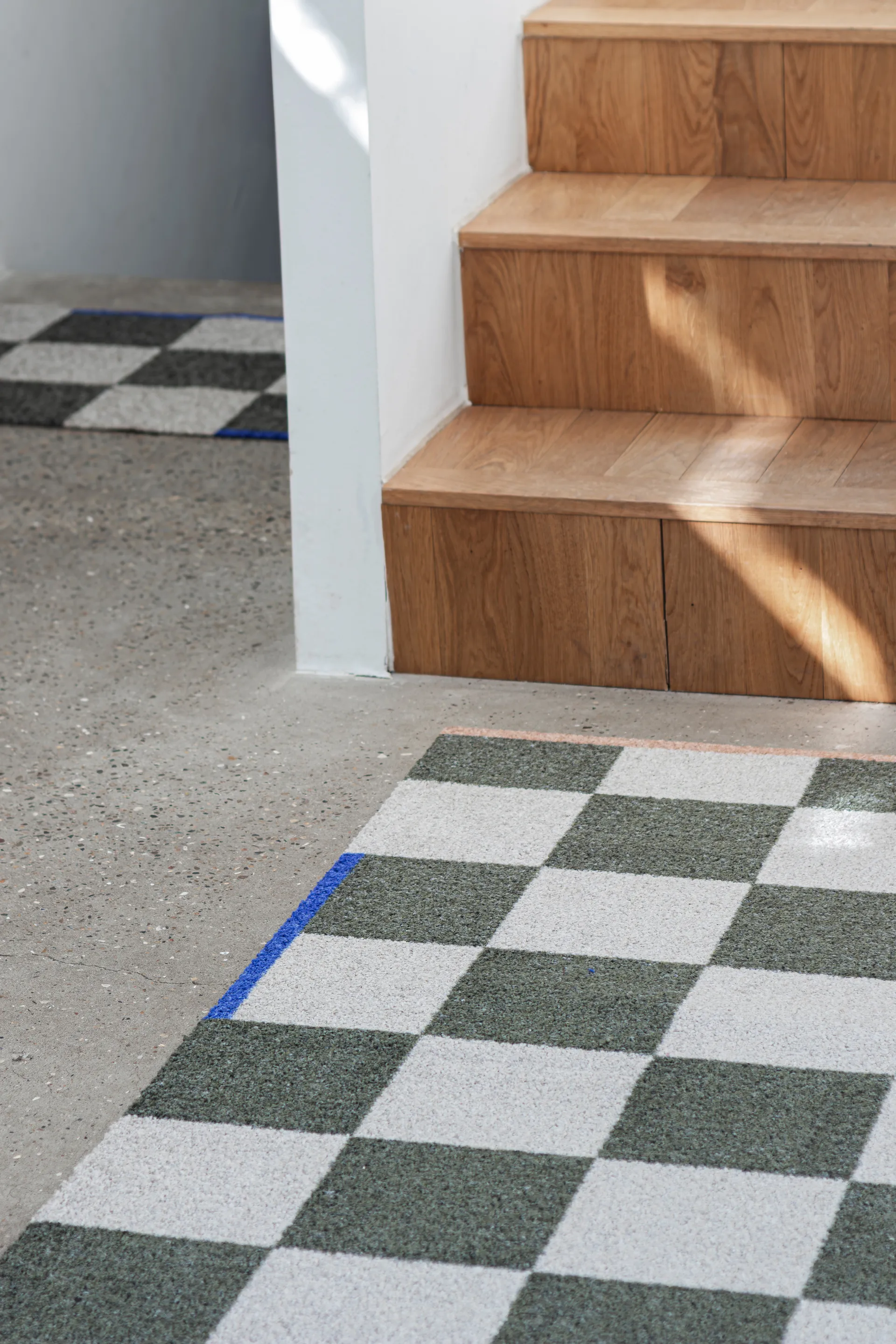 Square all-round rug large, Dark olive Mette Ditmer
