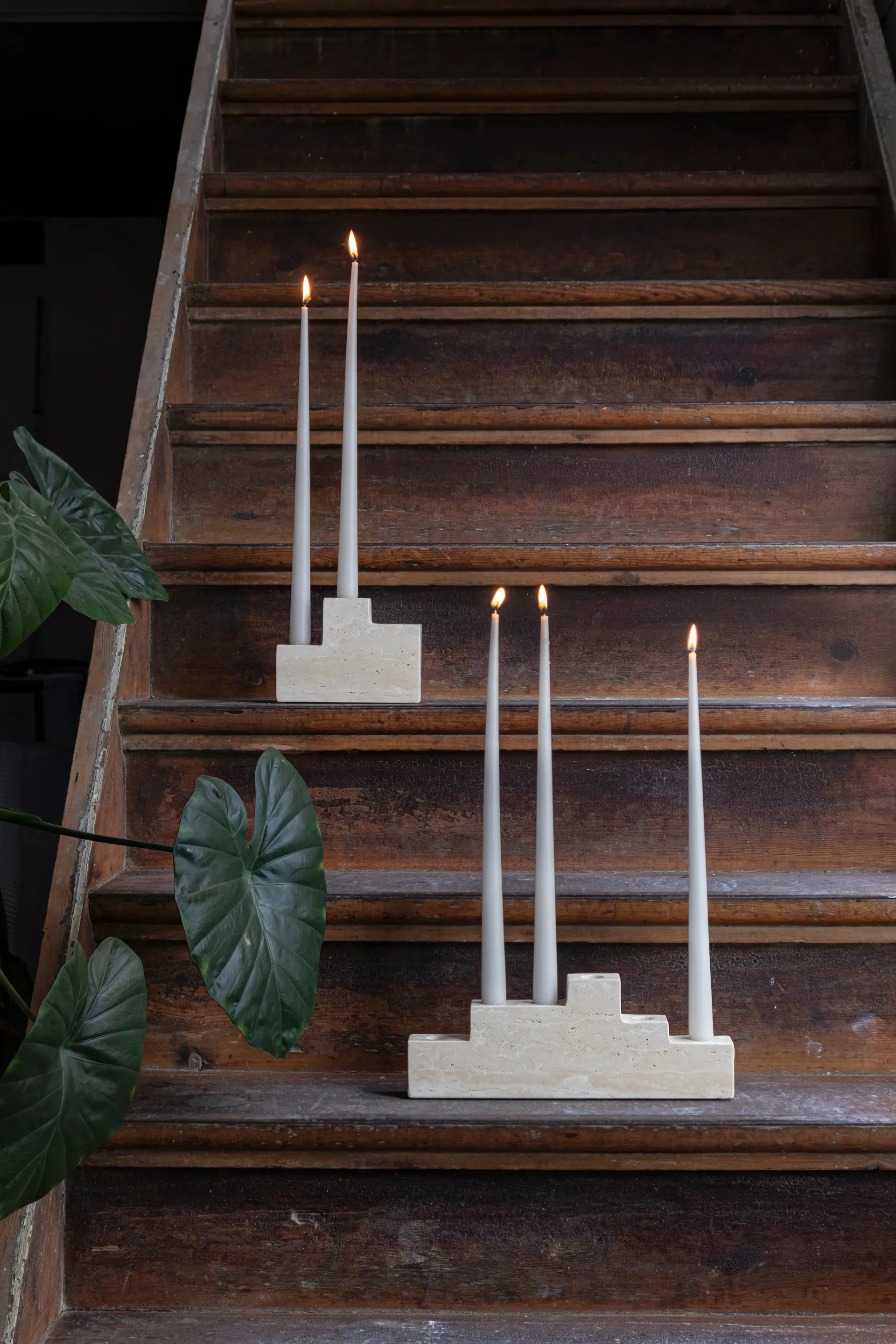 Step six candlestick, Linen Mette Ditmer