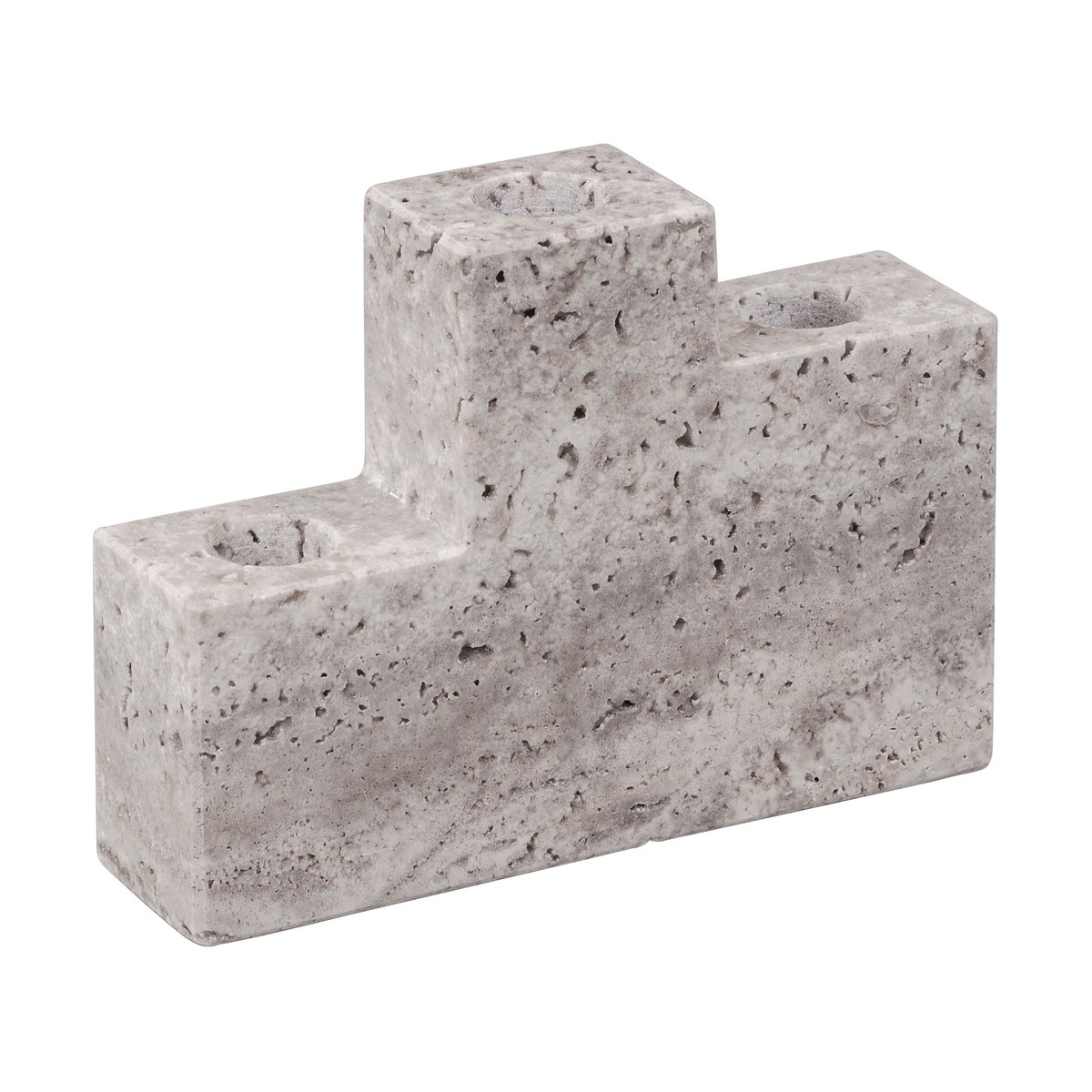 Mette Ditmer Step Trio candle holder Chalk | Scandinavian Design | Candle holders | Grey