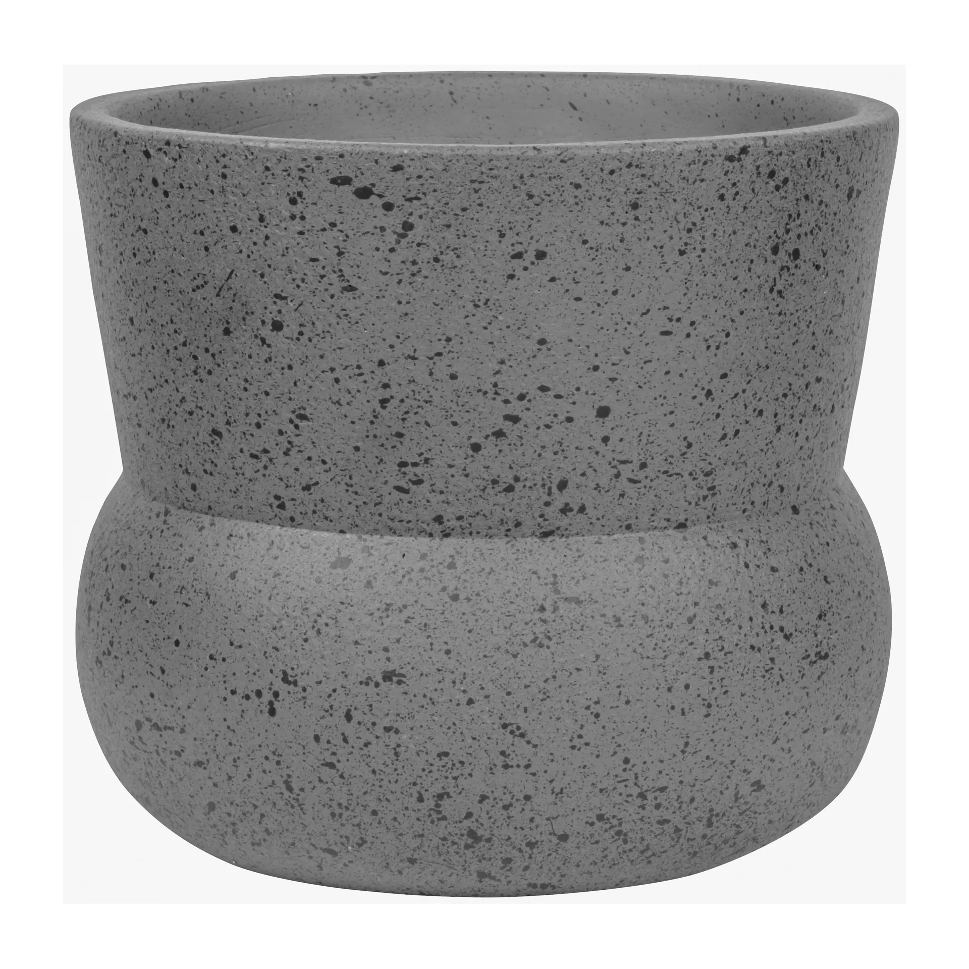 Stone flowerpot Ø17 cm, Grey Mette Ditmer