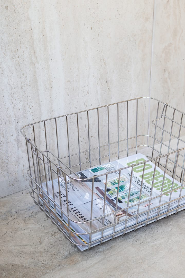 Store-it storage basket medium, Chrome Mette Ditmer