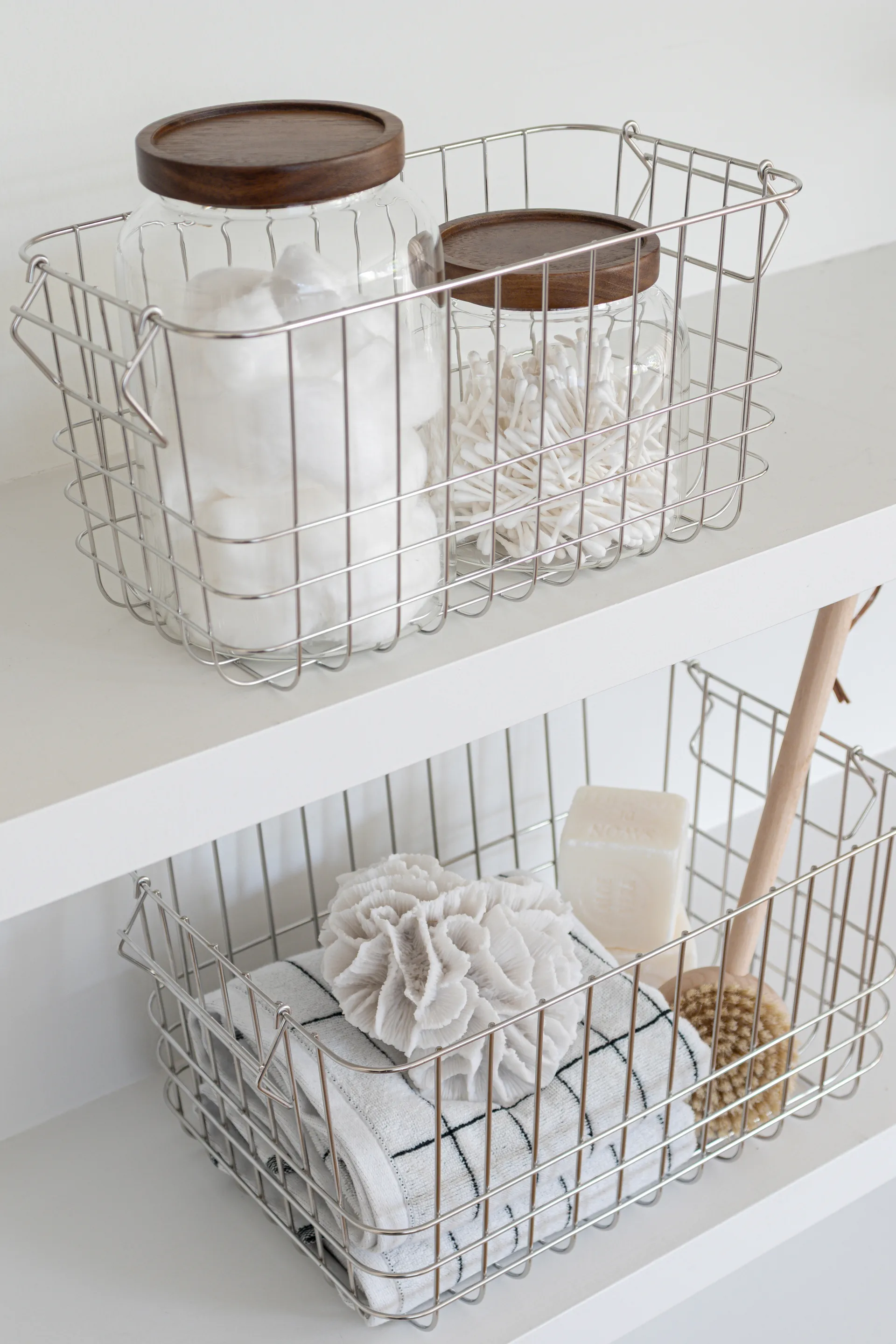 Store-it storage basket medium, Chrome Mette Ditmer