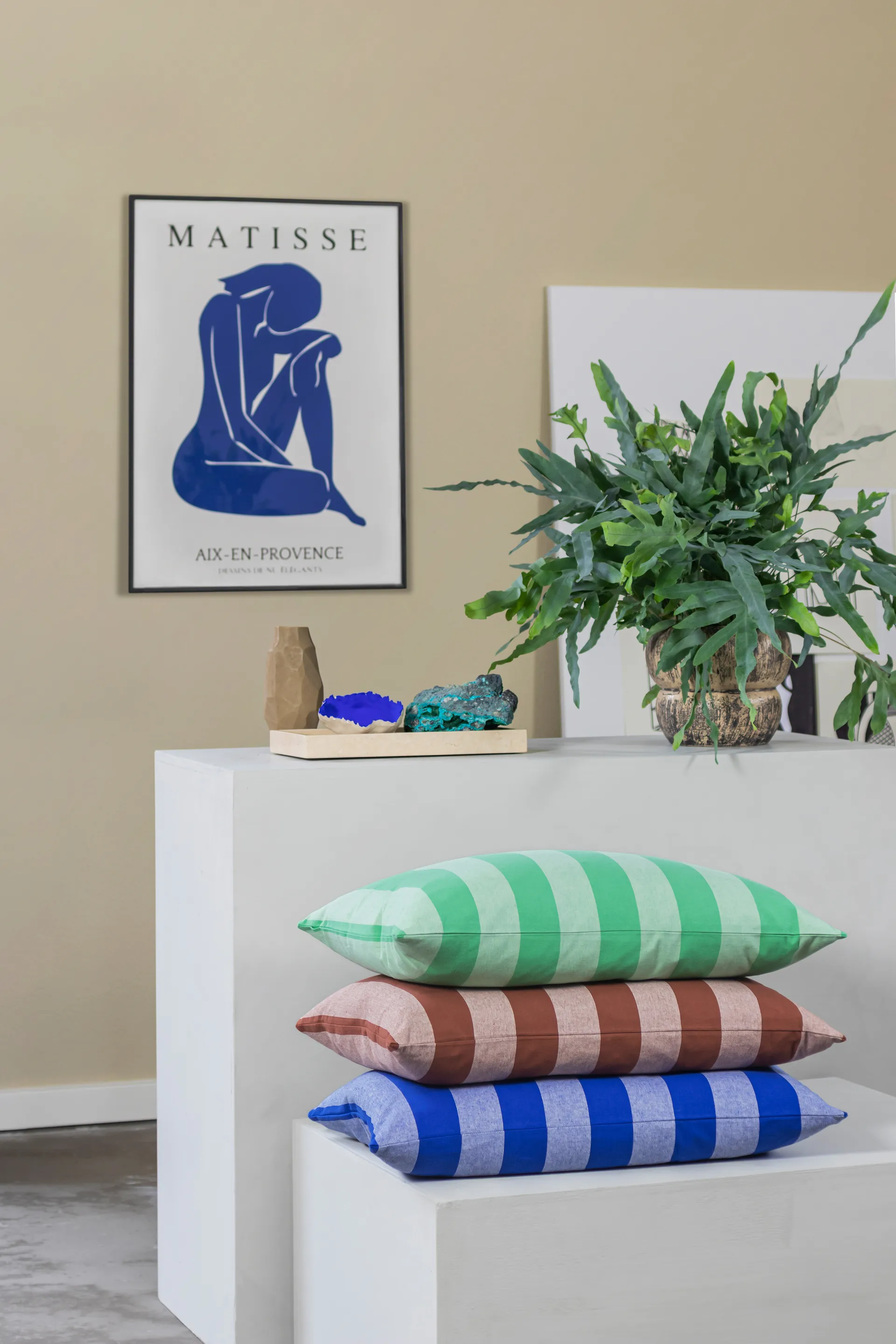 Stripes cushion 40x60 cm, Brown Mette Ditmer