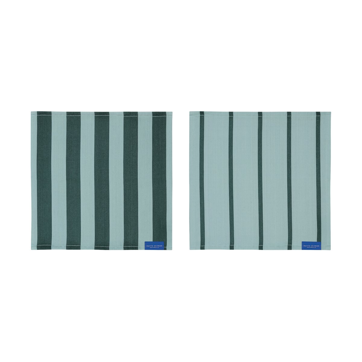Mette Ditmer Stripes dishcloth 33x33 cm 2-pack Mint