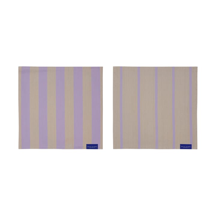 Stripes dishcloth 33x33 cm 2-pack - Sand - Mette Ditmer