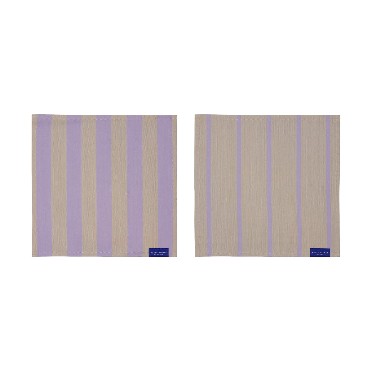 Mette Ditmer Stripes dishcloth 33x33 cm 2-pack Sand