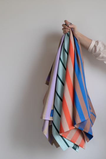 Stripes kitchen towel 50x70 cm 2-pack - Mint - Mette Ditmer