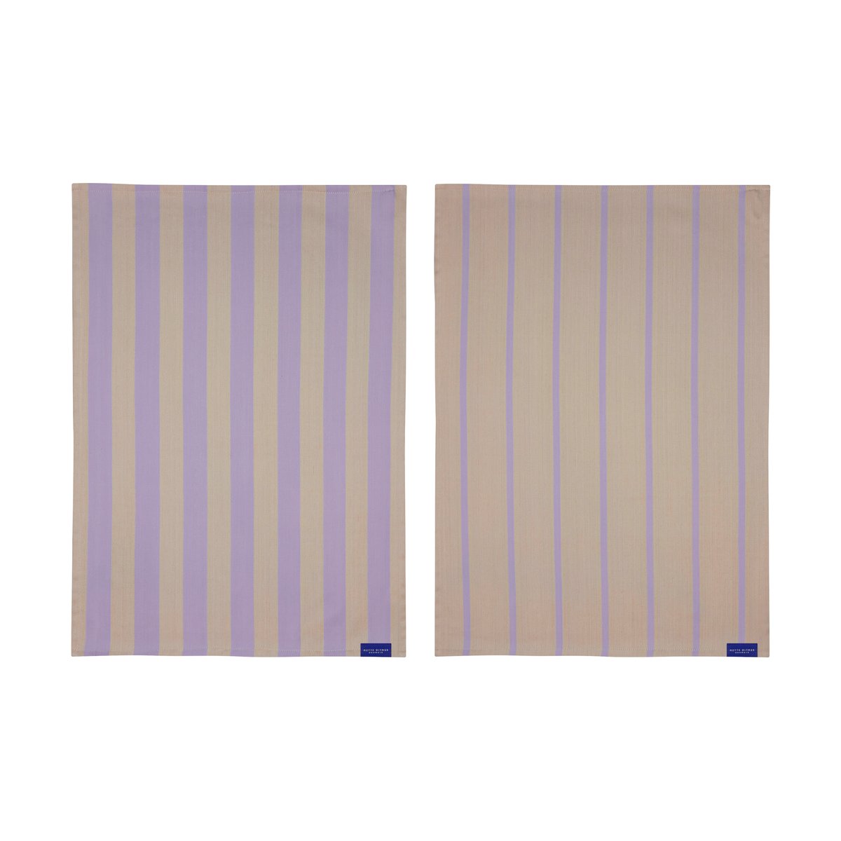 Mette Ditmer Stripes kitchen towel 50x70 cm 2-pack Sand