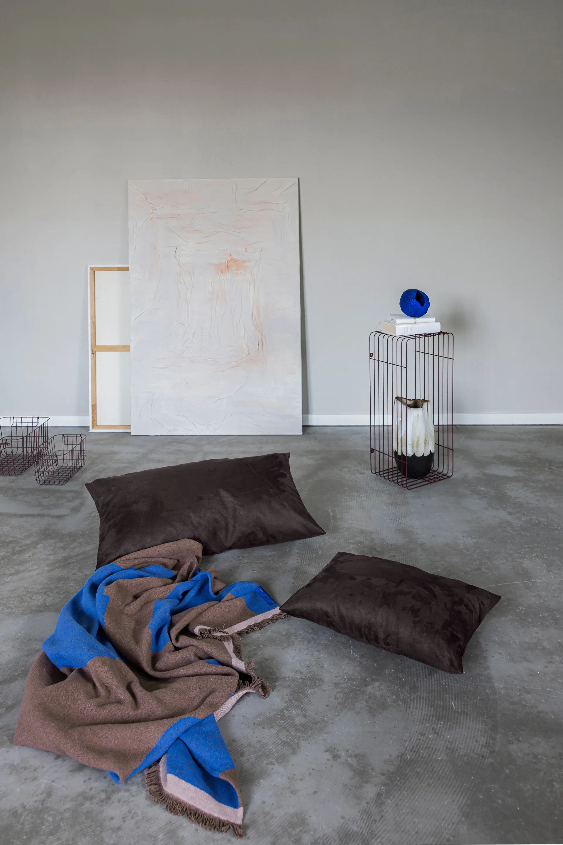 Studio throw blanket, Cognac, 130x175 cm Mette Ditmer