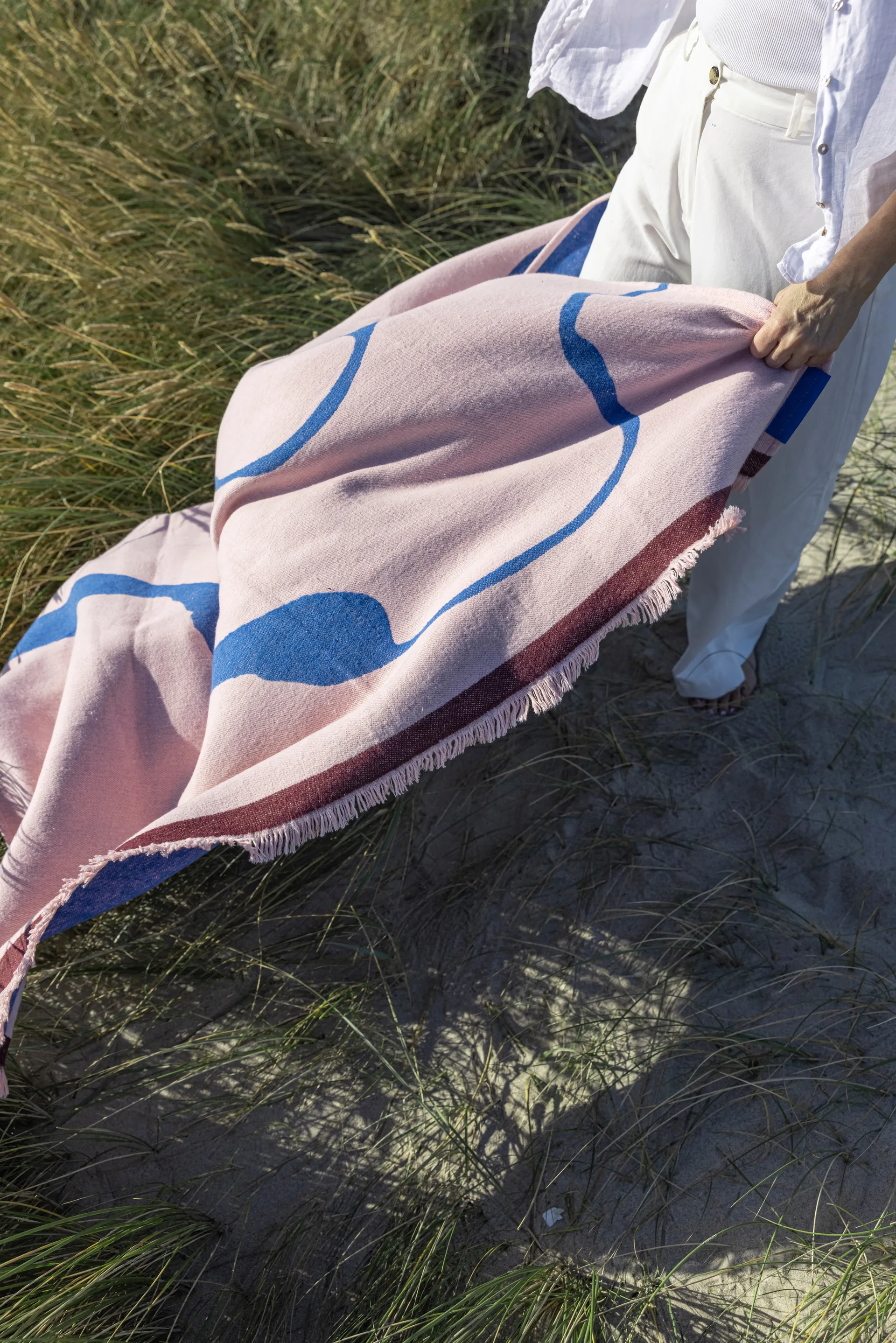 Studio throw blanket, Seashell pink, 130x175 cm Mette Ditmer