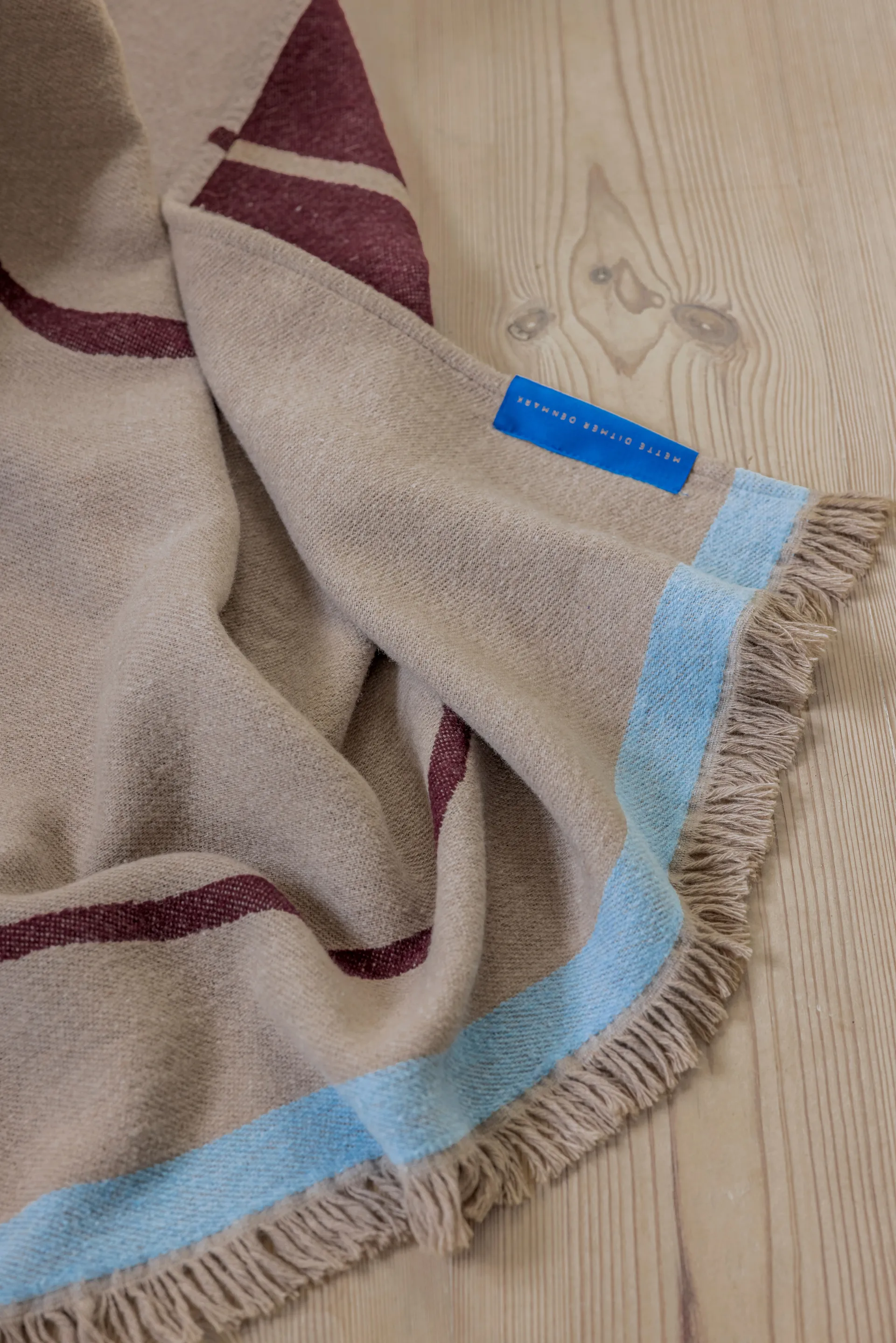 Studio throw blanket, Wine, 130x175 cm Mette Ditmer