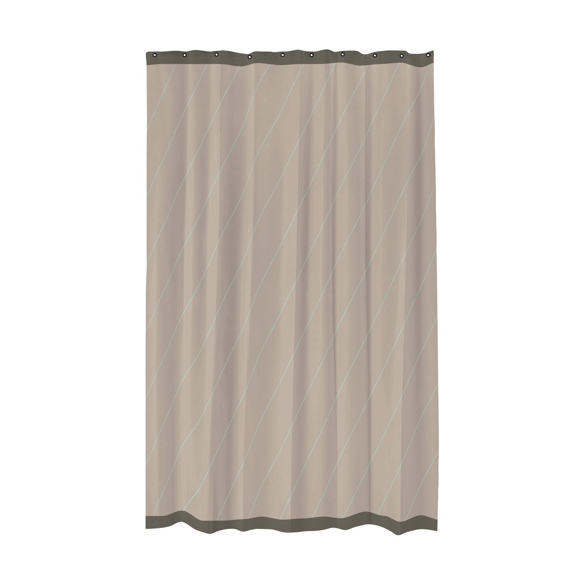 Mette Ditmer Subtle shower curtain 150x200 cm Mint | Scandinavian Design | Shower curtains | Beige