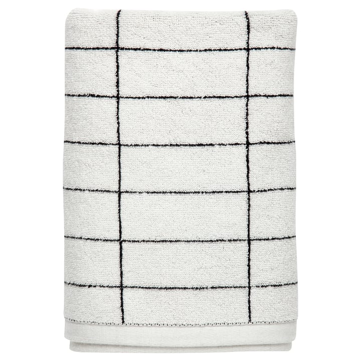 Tile Stone bath towel 70x140 cm - black-off white - Mette Ditmer