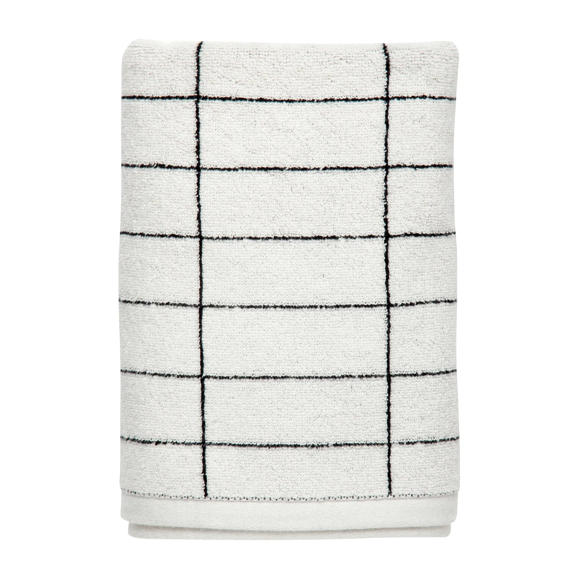 Tile Stone guest towel 38x60 cm 2 pack, Black-Off-white Mette Ditmer