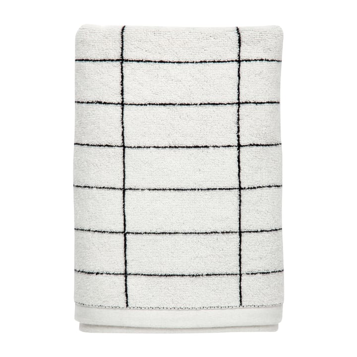 Tile Stone guest towel 38x60 cm 2 pack - Black-Off-white - Mette Ditmer
