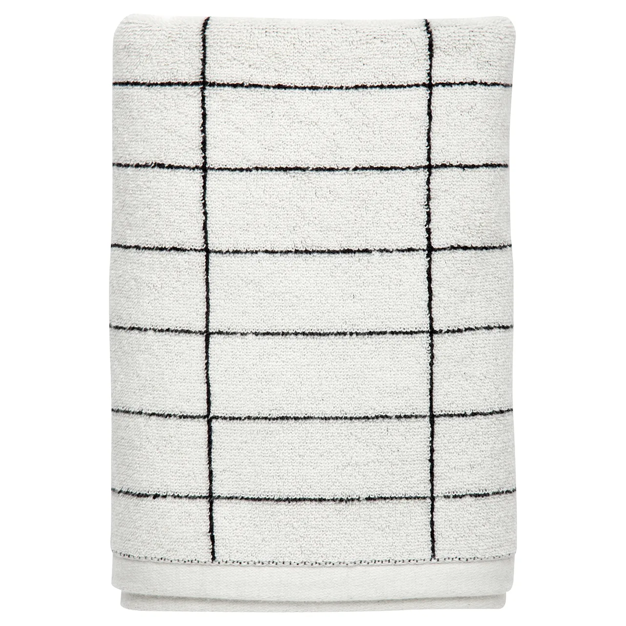 Tile Stone towel 50x100 cm, Black-off white Mette Ditmer