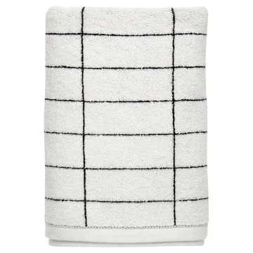 Tile Stone towel 50x100 cm - Black-off white - Mette Ditmer