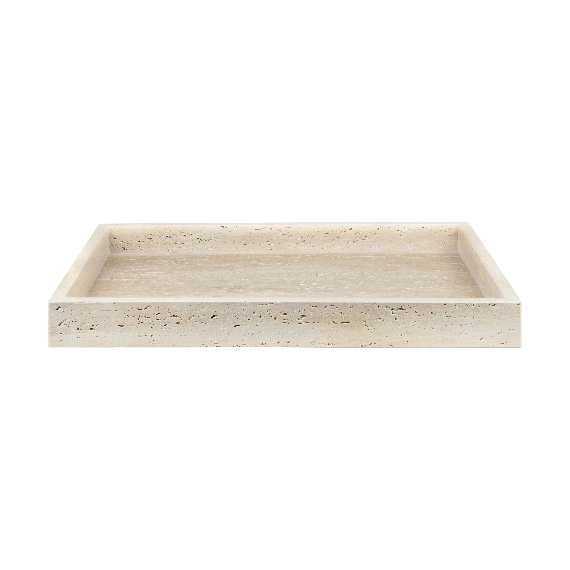 Travertine decoration tray 30x40 cm, Linen Mette Ditmer