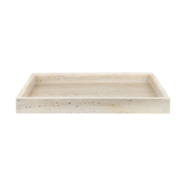 Travertine decoration tray 30x40 cm - Linen - Mette Ditmer