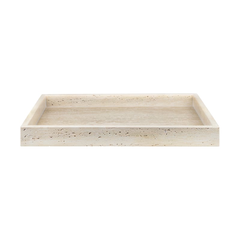 Mette Ditmer Travertine decoration tray 30x40 cm Linen