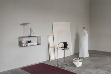 Travertine pedestal - Linen, Ø32x8.5 cm - Mette Ditmer