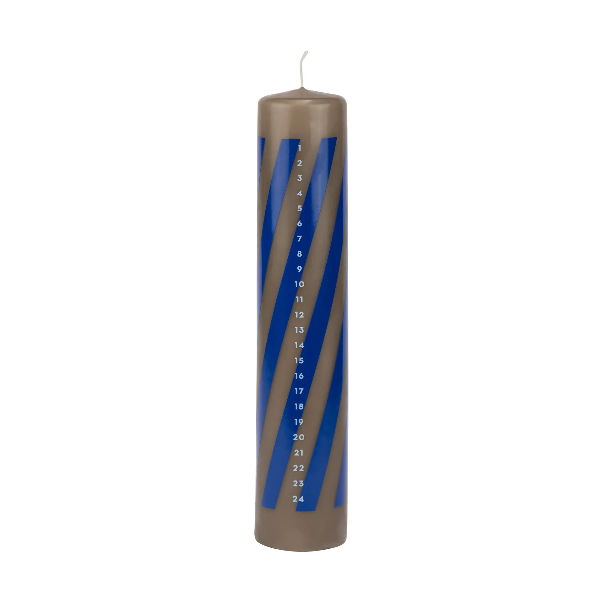 Twentyfour advent candle 25 cm, Cobalt Mette Ditmer