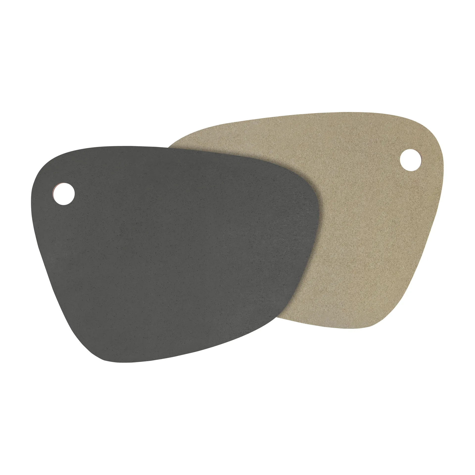 Twin reversible placemat, Dark grey-sand Mette Ditmer