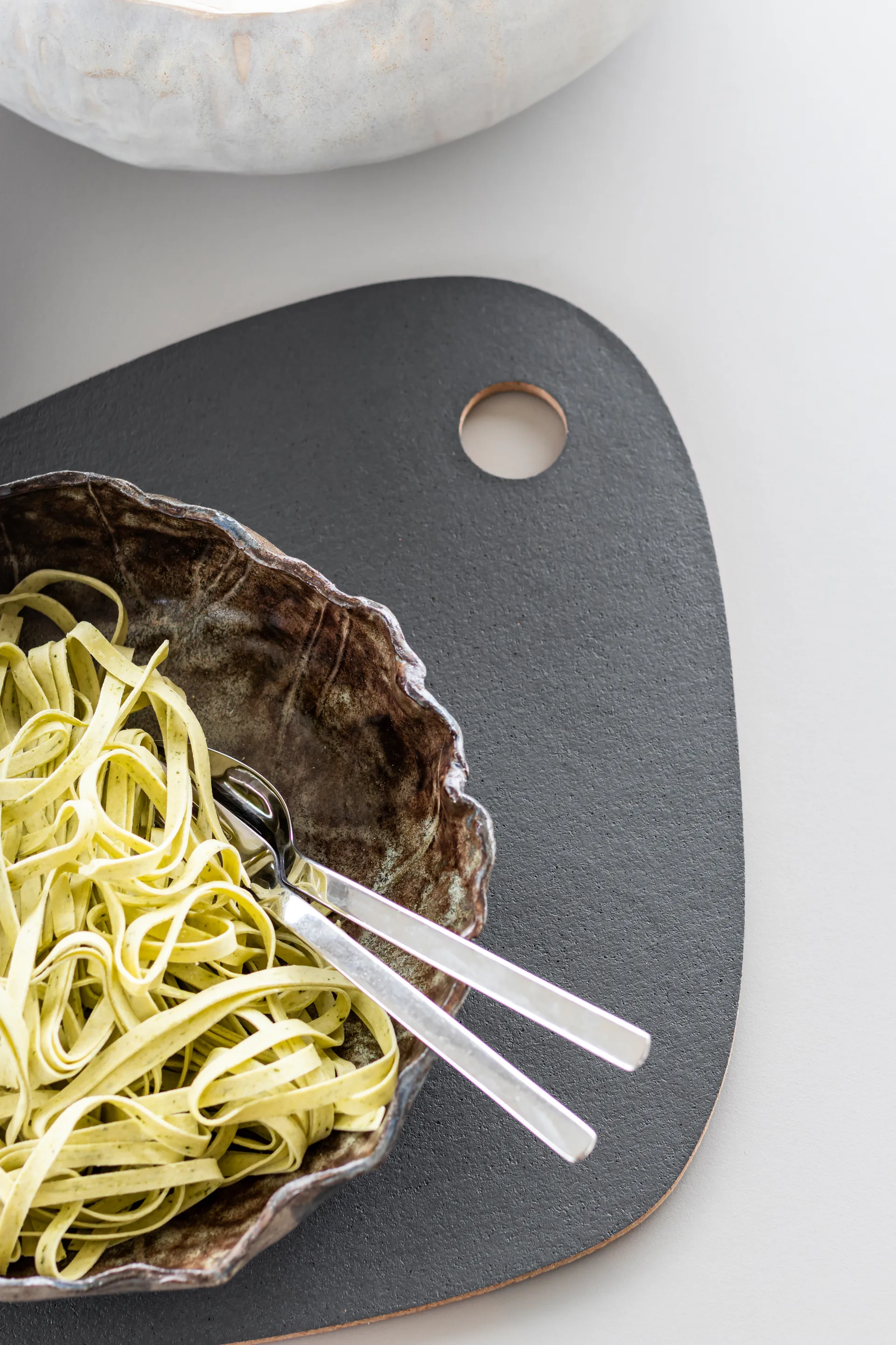 Twin reversible placemat, Dark grey-sand Mette Ditmer