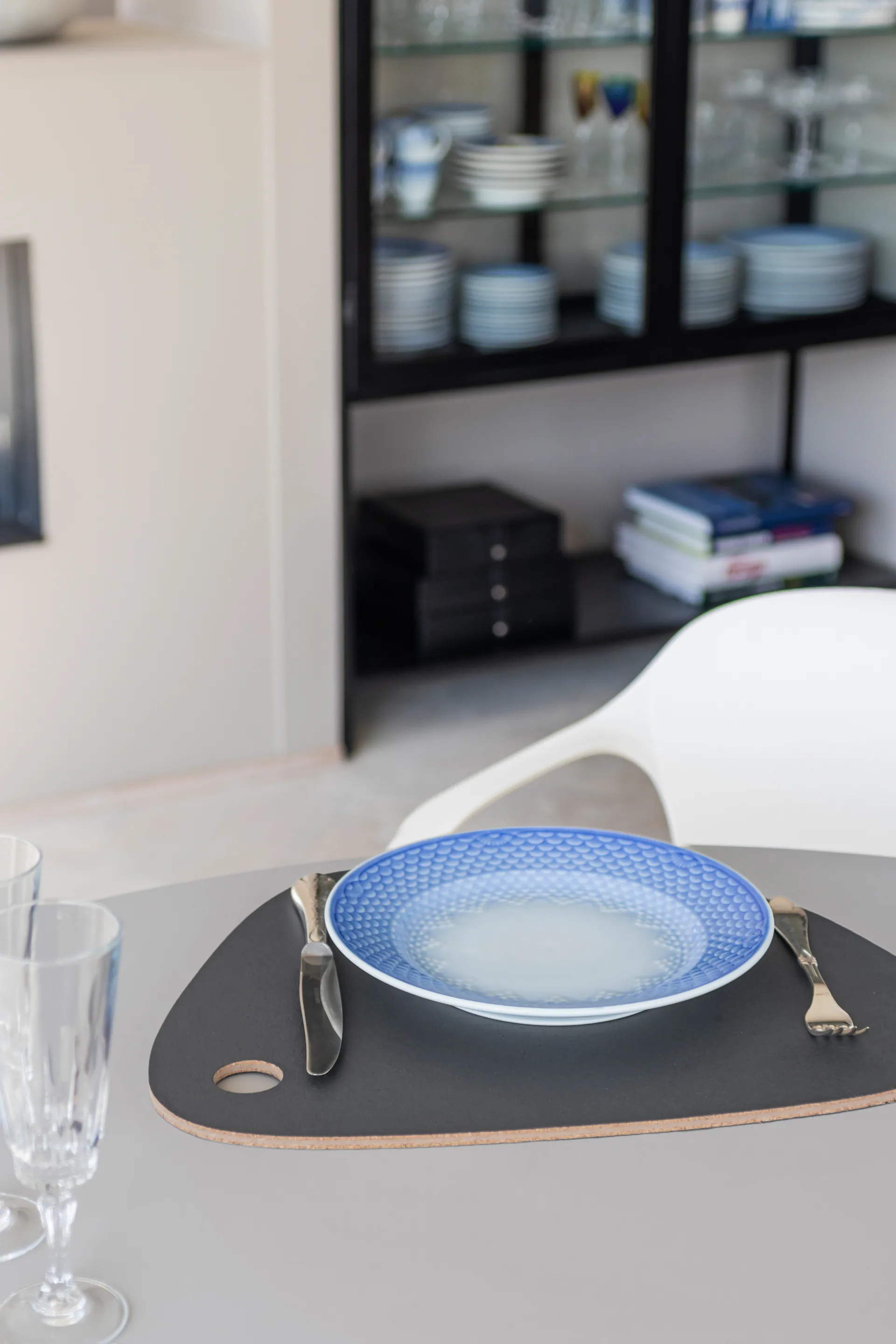 Twin reversible placemat, Dark grey-sand Mette Ditmer