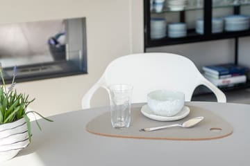 Twin reversible placemat - Dark grey-sand - Mette Ditmer