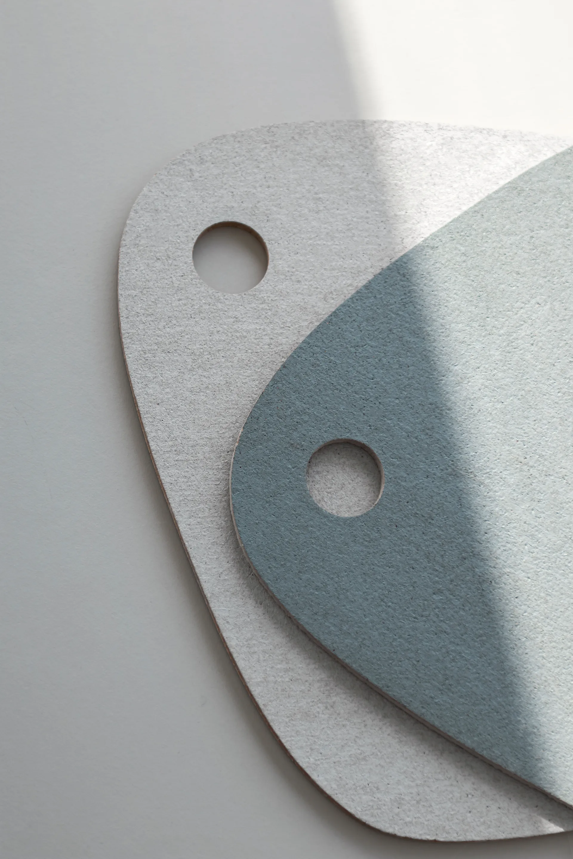 Twin reversible placemat, Slate blue-light grey Mette Ditmer