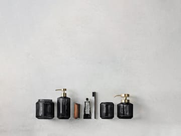 Vision soap dispenser high - Black - Mette Ditmer