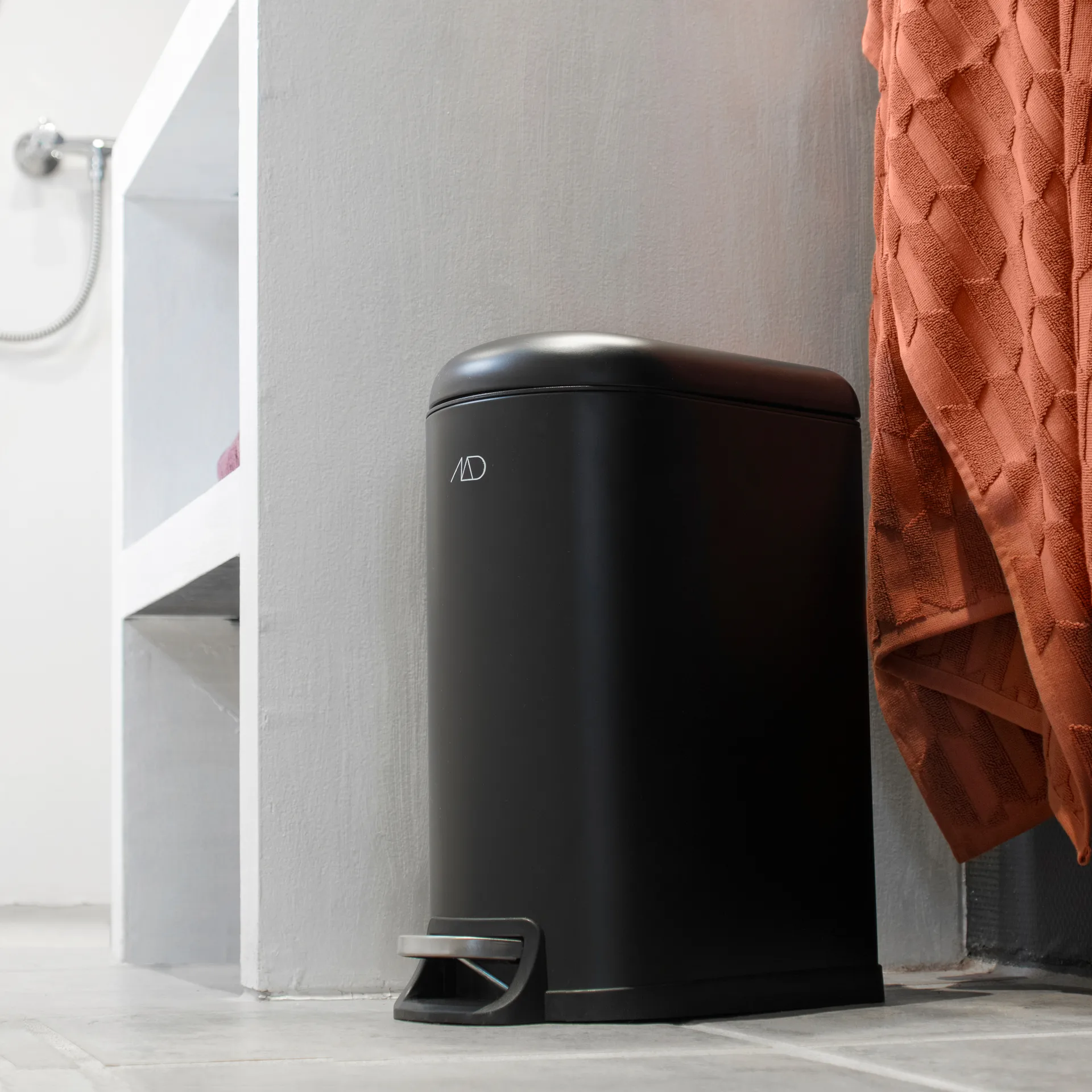 Walther pedal bin 10 liter, black Mette Ditmer