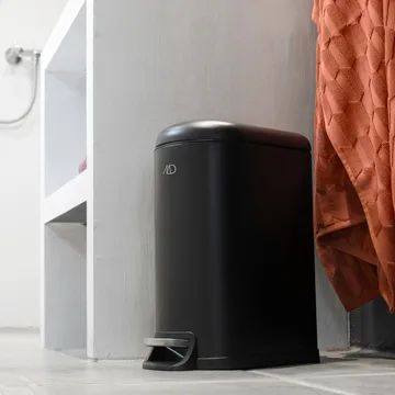 Walther pedal bin 10 liter - black - Mette Ditmer