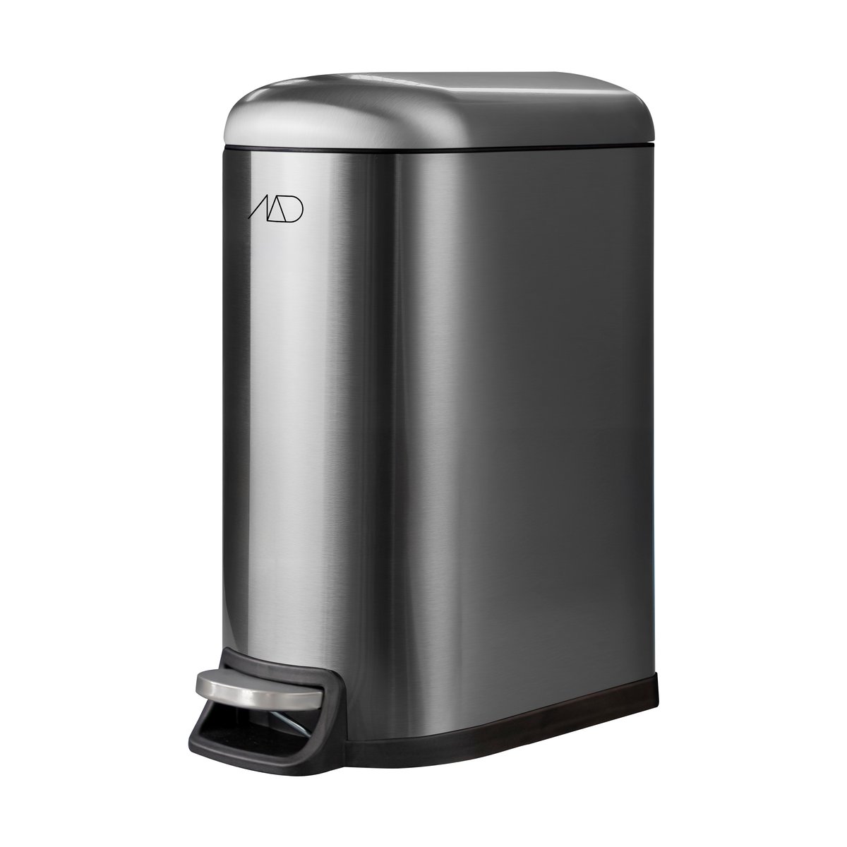 Mette Ditmer Walther pedal bin 10 liter Steel | Scandinavian Design | Pedal bins | Silver-coloured