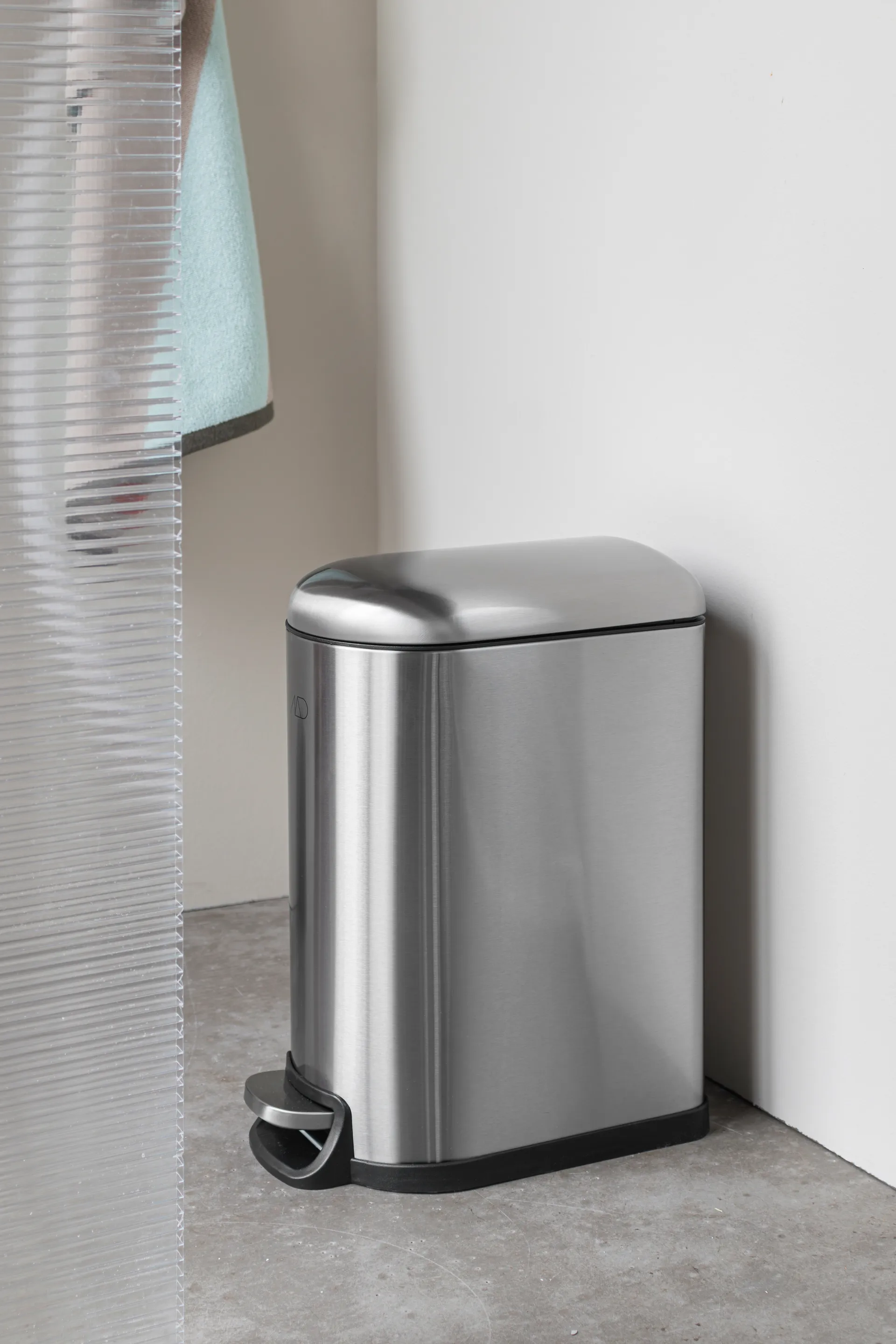 Walther pedal bin 10 liter, Steel Mette Ditmer
