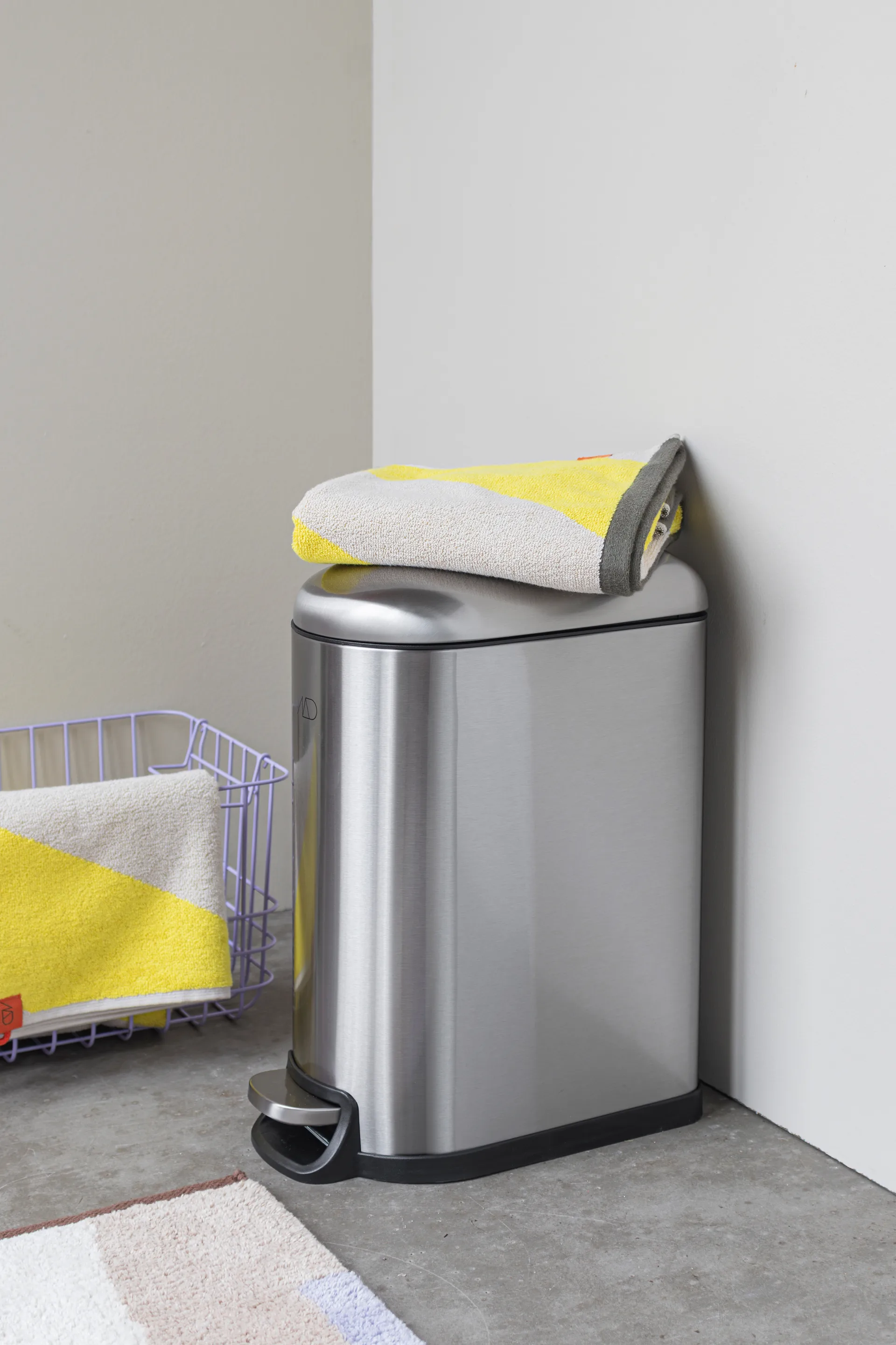 Walther pedal bin 10 liter, Steel Mette Ditmer