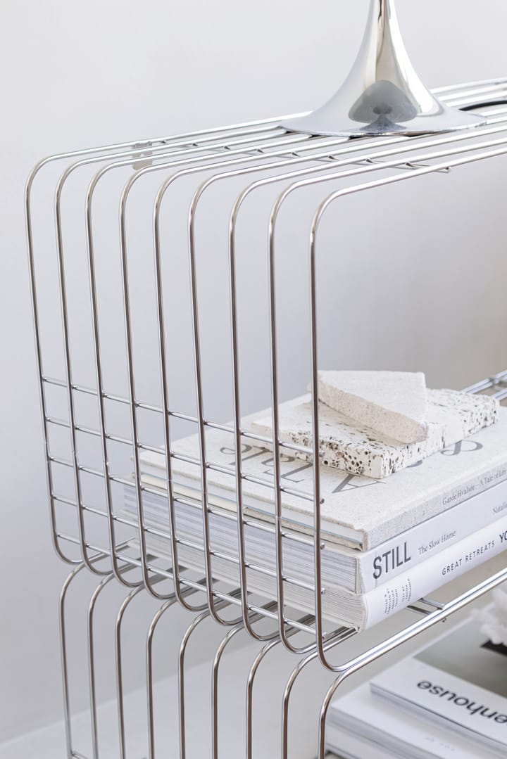 Wire shelf 31x70x26 cm, Chrome Mette Ditmer