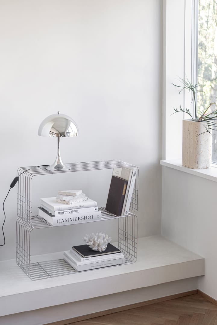 Wire shelf 31x70x26 cm, Chrome Mette Ditmer