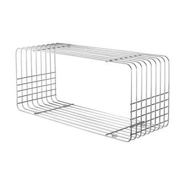 Wire shelf - Chrome, 31x70x26 cm - Mette Ditmer